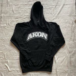Black Akon hooded sweatshirt